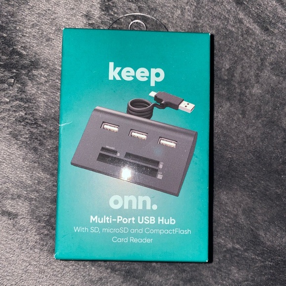 ONN USB and SD card and compact flash card reader NIB - Picture 1 of 3